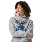 Patriot Mechanica - Unisex Oversized Hoodie – Cyber-Eagle & Liberty Bell Graphic Tees