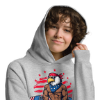 Freedom Lifter - Unisex Oversized Hoodie – Patriotic Eagle Deadlift Graphic