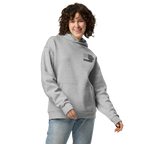 One Nation Under God - Unisex Oversized Hoodie – Cobalt / Athletic Heather | Faith & Freedom American Flag Cross Graphic