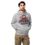 Freedom Lifter - Unisex Oversized Hoodie – Patriotic Eagle Deadlift Graphic