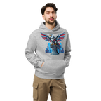 Patriot Mechanica - Unisex Oversized Hoodie – Cyber-Eagle & Liberty Bell Graphic Tees