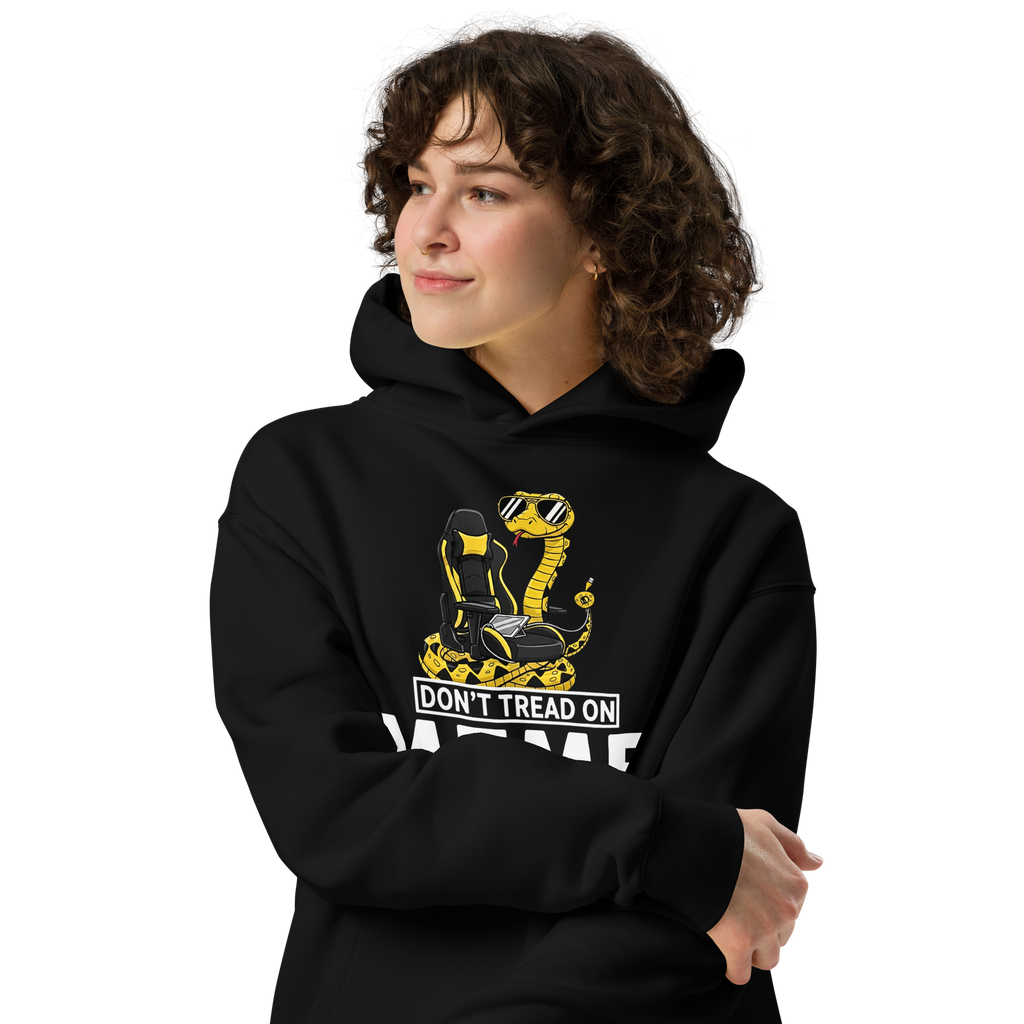 Don’t Tread on Meme - Unisex Oversized Hoodie – Gamer & Patriotic Graphic