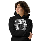 In Fries We Trust - Unisex Oversized Hoodie – Patriotic Eagle & Fries Graphic (Black)