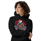 Freedom Lifter - Unisex Oversized Hoodie – Patriotic Eagle Deadlift Graphic