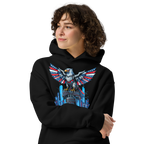 Patriot Mechanica - Unisex Oversized Hoodie – Cyber-Eagle & Liberty Bell Graphic Tees