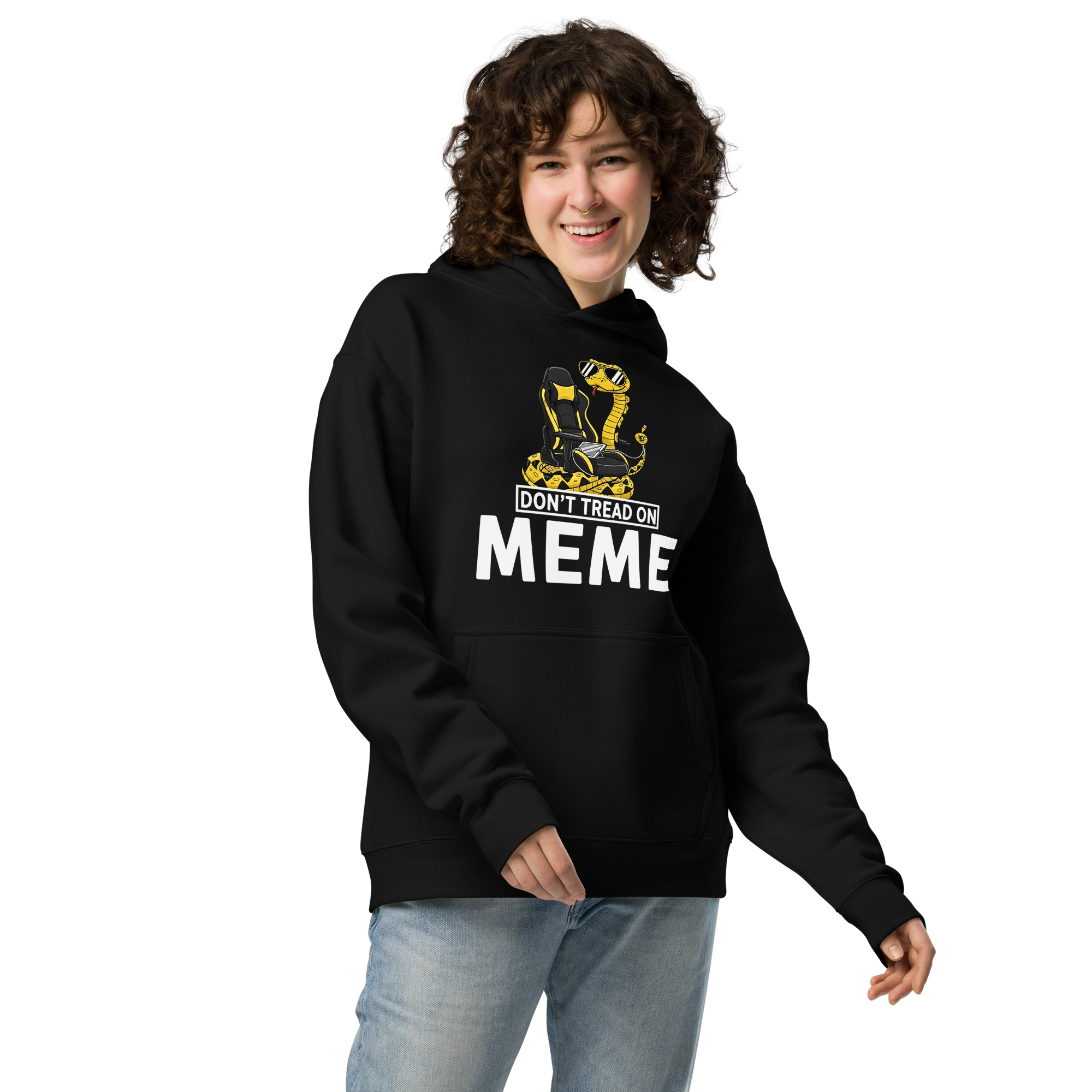 Don’t Tread on Meme - Unisex Oversized Hoodie – Gamer & Patriotic Graphic