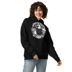 In Fries We Trust - Unisex Oversized Hoodie – Patriotic Eagle & Fries Graphic (Black)