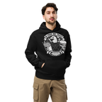 In Fries We Trust - Unisex Oversized Hoodie – Patriotic Eagle & Fries Graphic (Black)