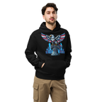 Patriot Mechanica - Unisex Oversized Hoodie – Cyber-Eagle & Liberty Bell Graphic Tees