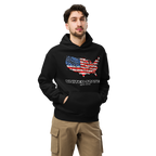 USA Est. 1776 Unisex - Oversized Hoodie – Patriotic USA Map & Flag Graphic