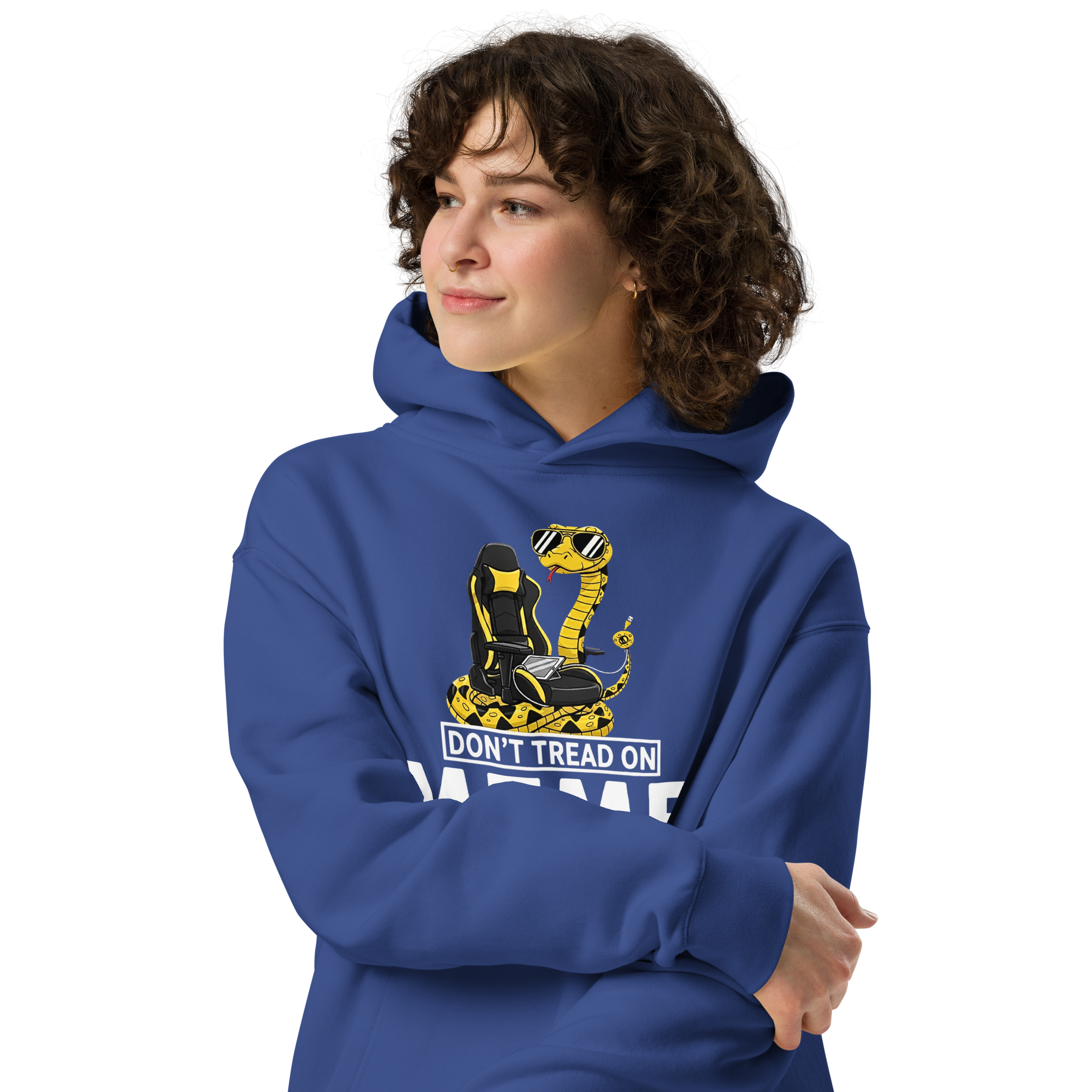 Don’t Tread on Meme - Unisex Oversized Hoodie – Gamer & Patriotic Graphic