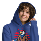 Freedom Lifter - Unisex Oversized Hoodie – Patriotic Eagle Deadlift Graphic
