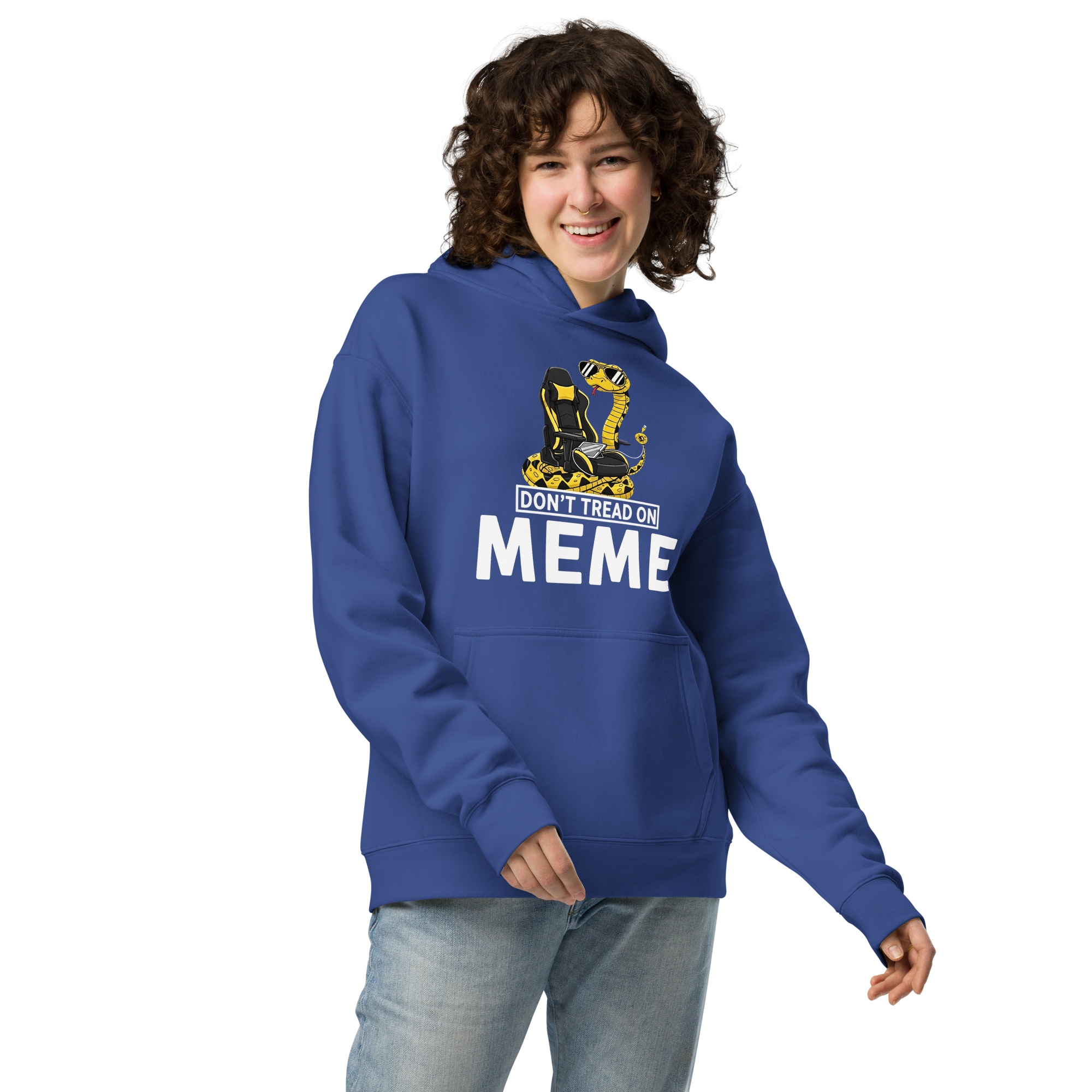 Don’t Tread on Meme - Unisex Oversized Hoodie – Gamer & Patriotic Graphic