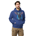 Patriot Mechanica - Unisex Oversized Hoodie – Cyber-Eagle & Liberty Bell Graphic Tees