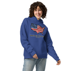 USA Est. 1776 Unisex - Oversized Hoodie – Patriotic USA Map & Flag Graphic