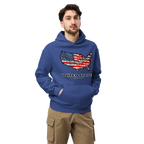 USA Est. 1776 Unisex - Oversized Hoodie – Patriotic USA Map & Flag Graphic