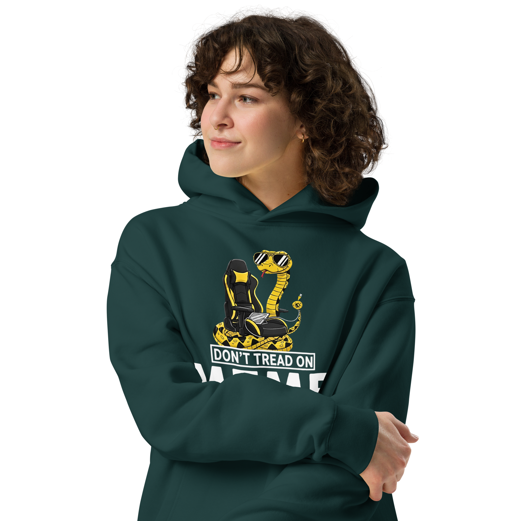 Don’t Tread on Meme - Unisex Oversized Hoodie – Gamer & Patriotic Graphic