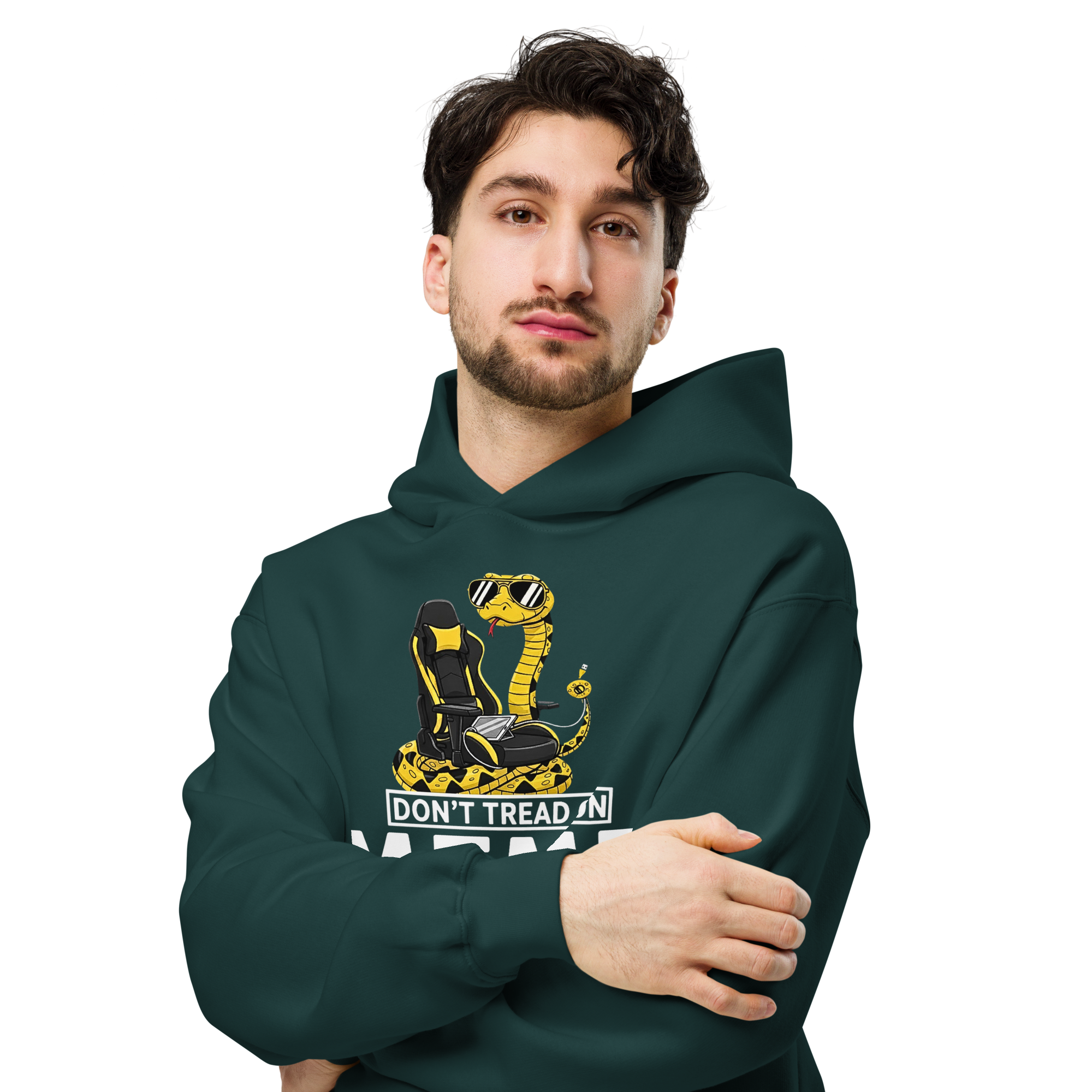 Don’t Tread on Meme - Unisex Oversized Hoodie – Gamer & Patriotic Graphic