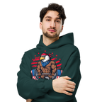 Freedom Lifter - Unisex Oversized Hoodie – Patriotic Eagle Deadlift Graphic