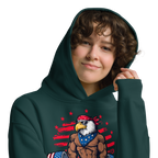 Freedom Lifter - Unisex Oversized Hoodie – Patriotic Eagle Deadlift Graphic