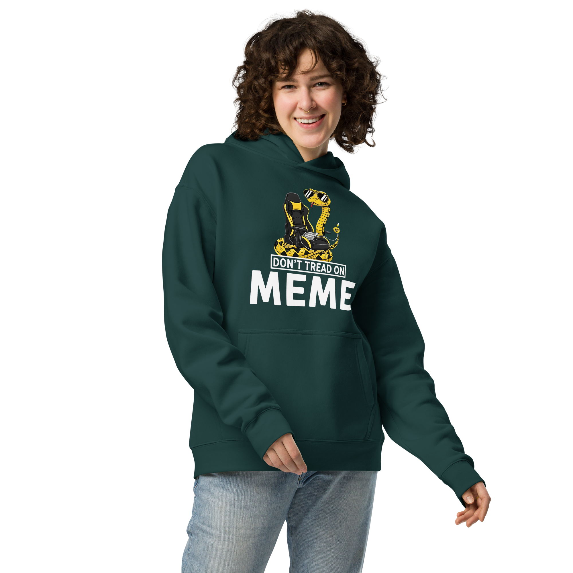 Don’t Tread on Meme - Unisex Oversized Hoodie – Gamer & Patriotic Graphic