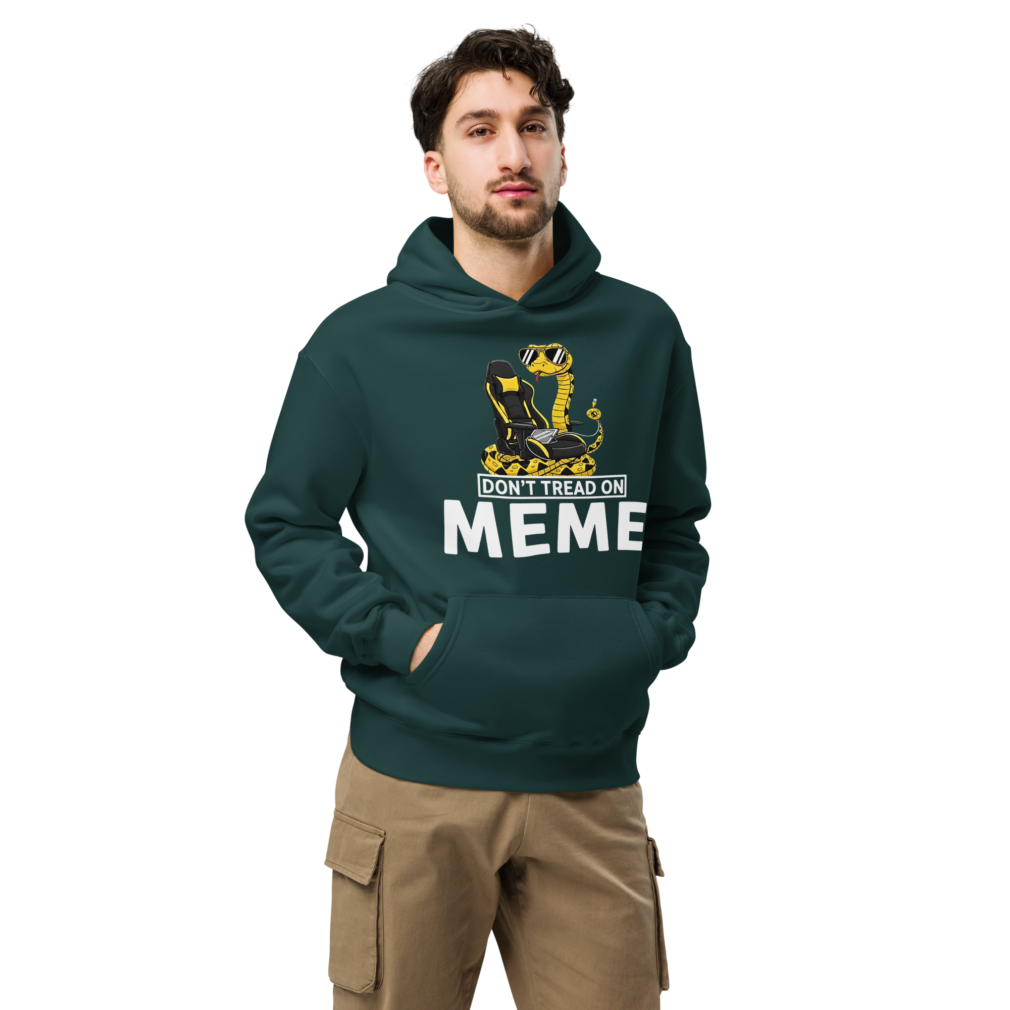 Don’t Tread on Meme - Unisex Oversized Hoodie – Gamer & Patriotic Graphic