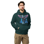 Patriot Mechanica - Unisex Oversized Hoodie – Cyber-Eagle & Liberty Bell Graphic Tees