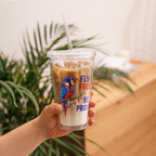 Fly Free and Be Proud – Clear Plastic Tumbler