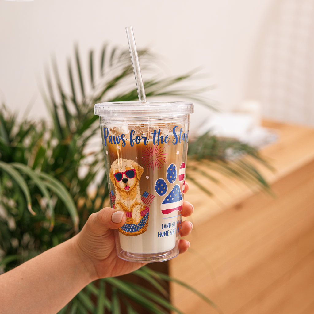 Paws for the Star – Clear Plastic Tumbler